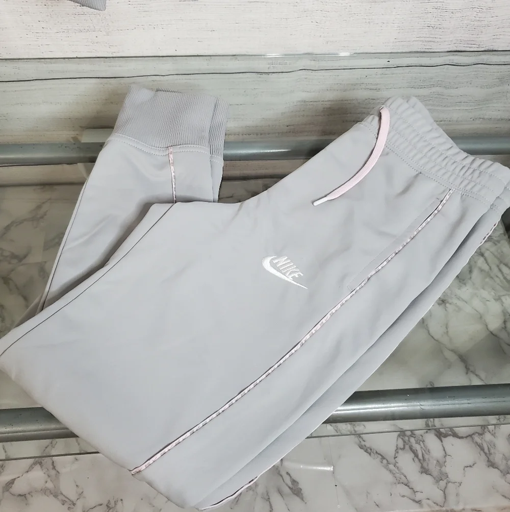 Nike Kids Light Gray Zip Jacket & Joggers Set